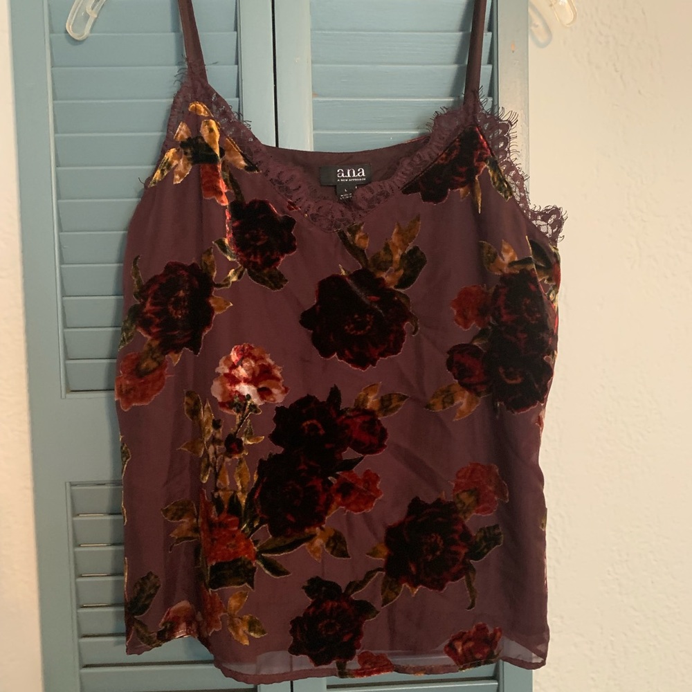 Brown/burgundy camisole